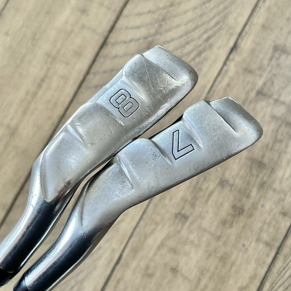 Cobra Baffler XL 7 and 8 Irons Lot RH Regular Flex Steel Shafts 7-37.5" 8-37" - Picture 3 of 7